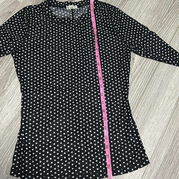 NWOT Free People Sheer Floral Long Sleeve Top - Picture 8 of 9
